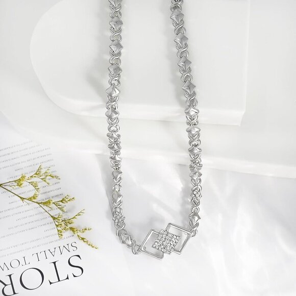 Gold Jewelry Sets for Women 18K Gold/Silver Filled Jewelry Necklace Set Wedding - Picture 4 of 9